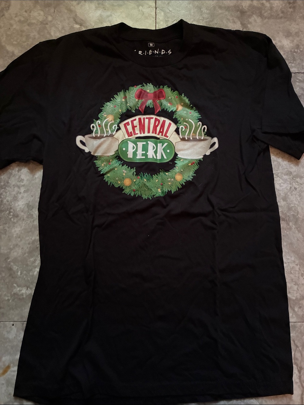 Friends Central Perk Black Graphic T-Shirt